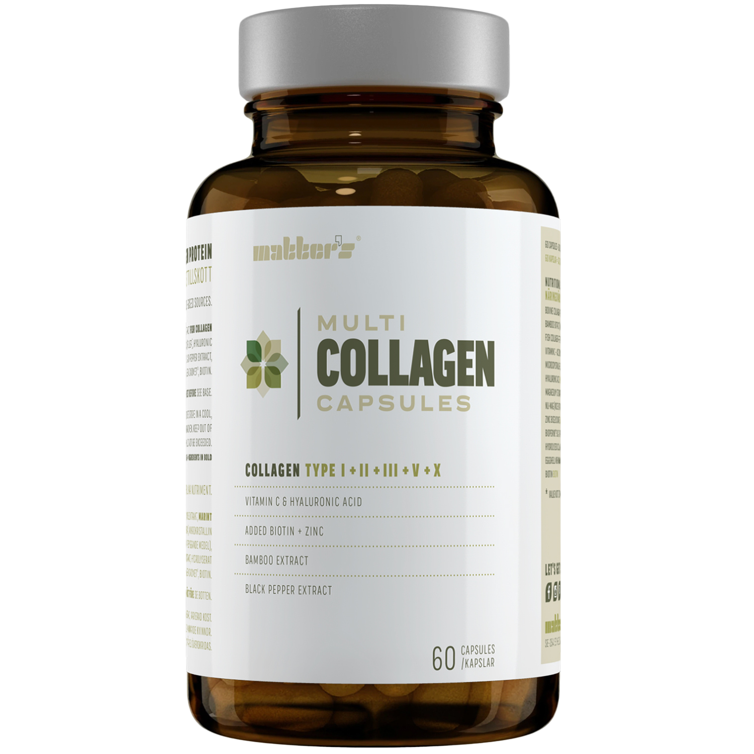 Multi-Collagen I, II, III, V + X 60 Kapslar
